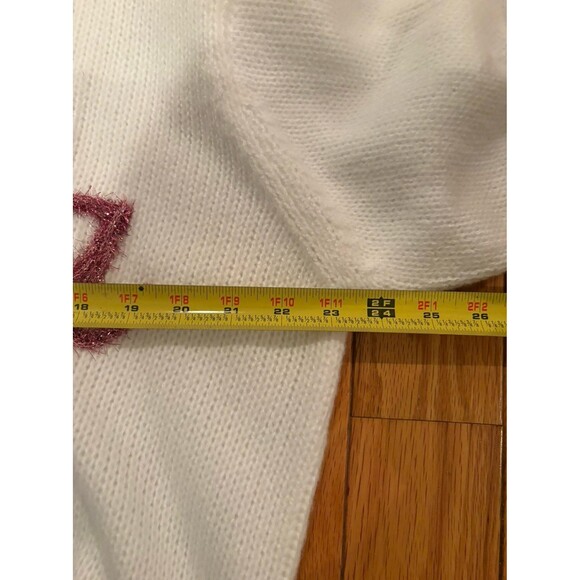 BIBI FIESTA METALLIC LETTER SHORT PUFF SLEEVE SWEATER - Picture 8 of 8